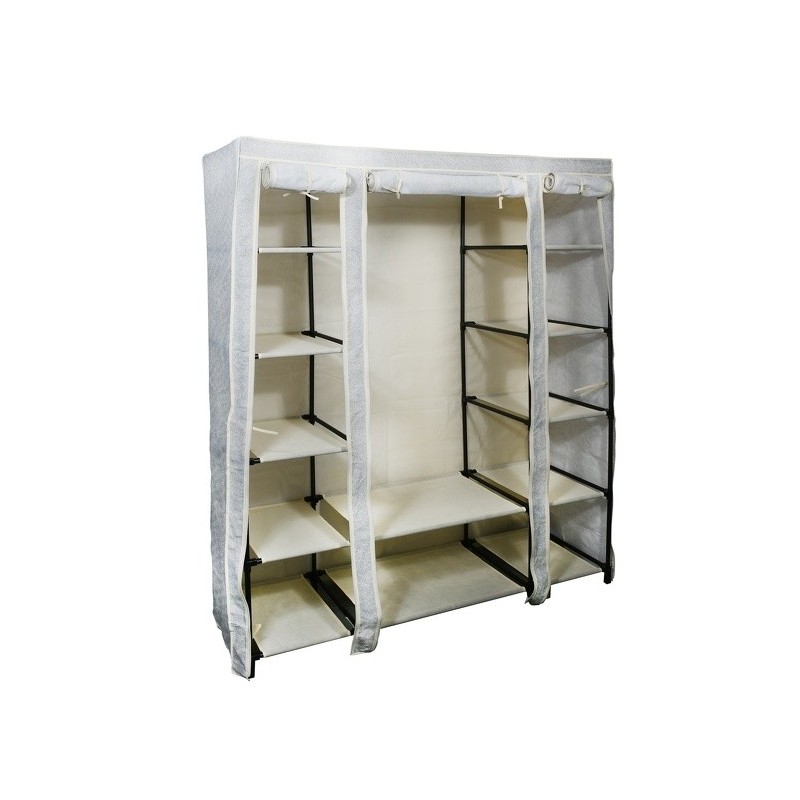 spirella Penderie avec étagères PP aéré Gris & Beige MSV