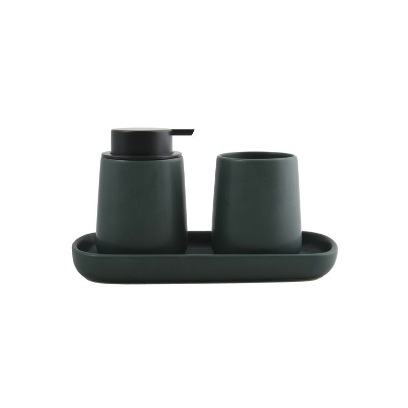 Spirella Plateau Céramique MAONIE Vert Foncé Mat MSV