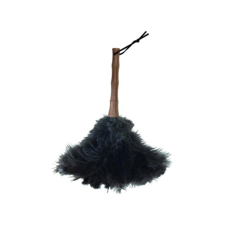 spirella Plumeau plumes d'autruche Manche bambou 42cm MSV