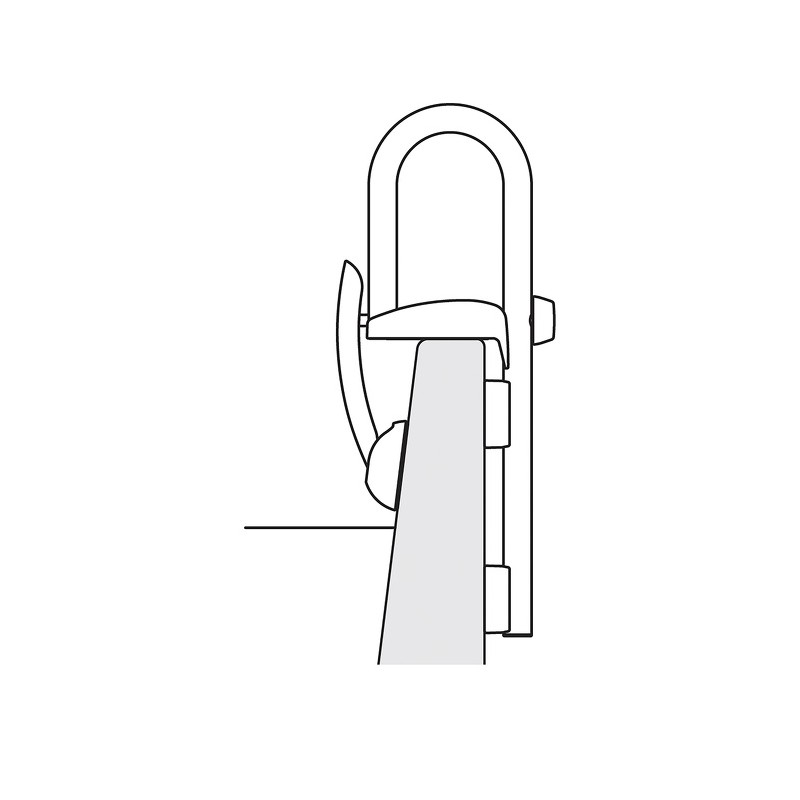 Spirella Poignée D'entrée Pour Le Bain Acier Inox Blanc Spirella