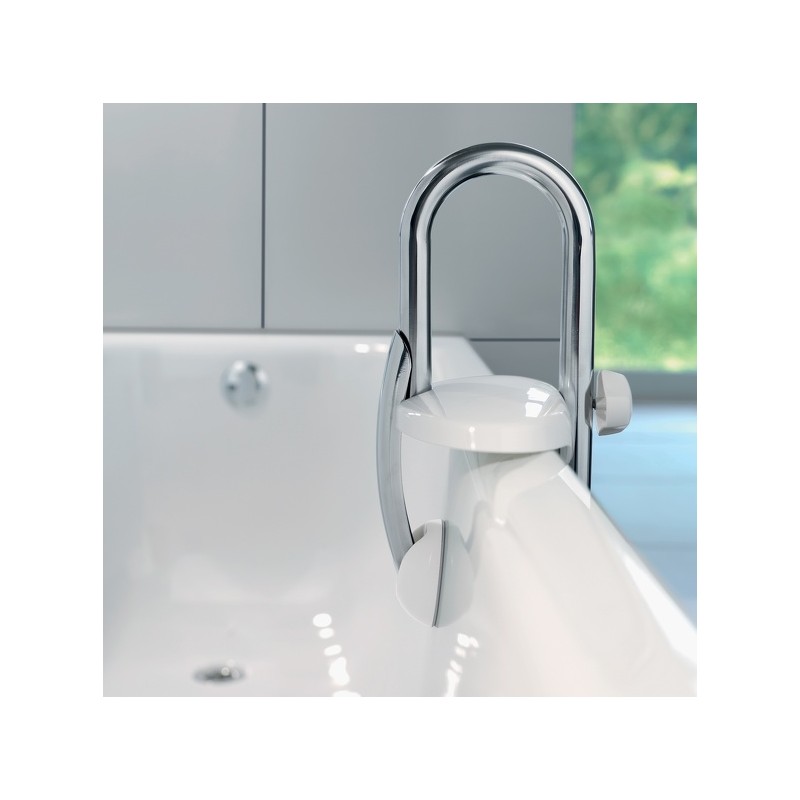 Spirella Poignée D'entrée Pour Le Bain Acier Inox Chromé Spirella