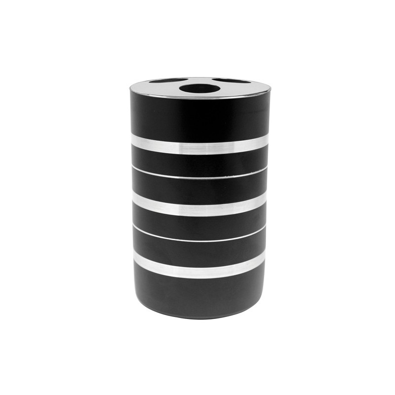 spirella Porte Brosses à  dents Inox STENDAL Noir & Blanc MSV