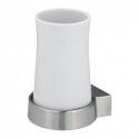 Spirella Porte Gobelet à  Fixer Porcelaine & Acier SYDNEY Blanc Spirella