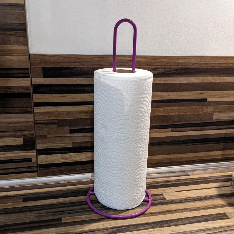 Spirella Porte Rouleau Essuie Tout Acier Violet MSV