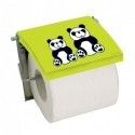 Spirella Porte Rouleau Papier Wc Acier Inox PANDA Vert MSV