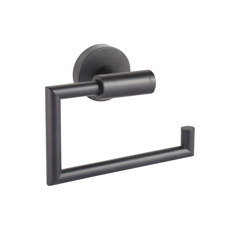 spirella Porte Rouleau Papier Wc Mural ABBY Acier Noir mat MSV