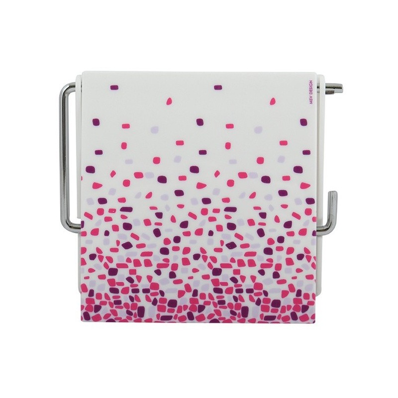 Spirella Porte Rouleau Papier Wc Mural BREST Rose MSV