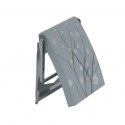 Spirella Porte Rouleau Papier Wc Mural MDF & Inox JARDIN JAPONAIX Gris MSV