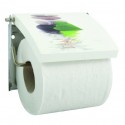 Spirella Porte Rouleau Papier Wc Mural MDF & Inox LINGGA Blanc MSV