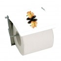 Spirella Porte Rouleau Papier Wc Mural MDF & Inox MANILLA Blanc MSV