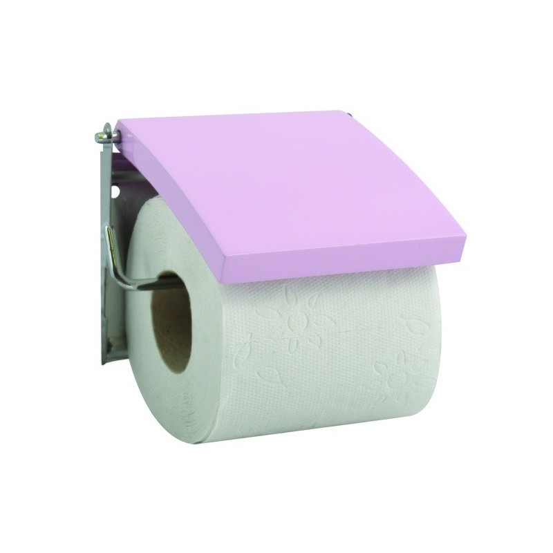 spirella Porte Rouleau Papier Wc Mural MDF & Inox Rose MSV
