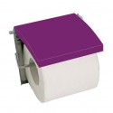 Spirella Porte Rouleau Papier Wc Mural MDF & Inox Violet MSV