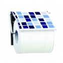 Spirella Porte Rouleau Papier Wc Mural MOSAIKO Bleu MSV