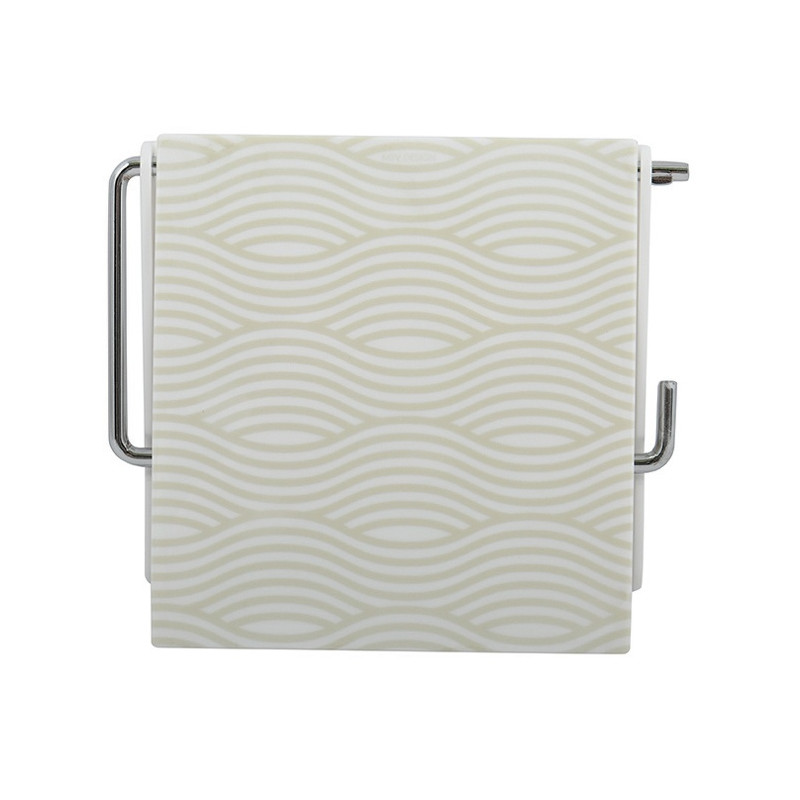 Spirella Porte Rouleau Papier Wc Mural WAVE Beige MSV
