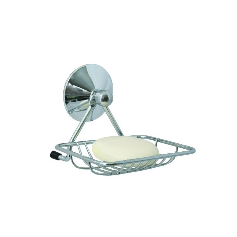 spirella Porte savon à  fixer Acier SUPER VENTOUSES Chromé MSV