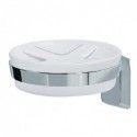 Spirella Porte Savon à  Fixer Porcelaine & Acier Chromé MAX LIGHT Blanc Spirella