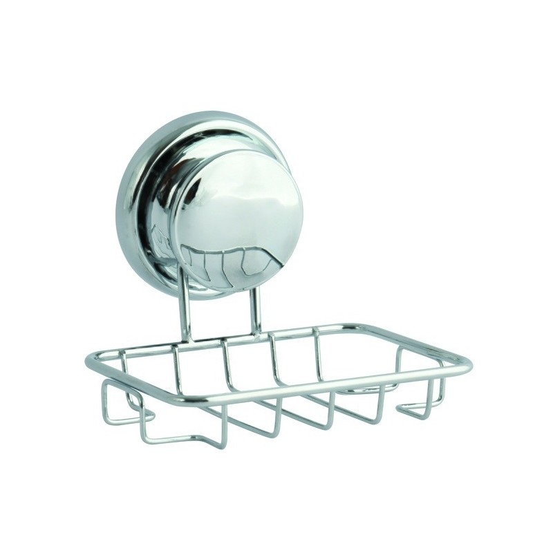 spirella Porte Savon avec Mega Ventouse Acier chromé Gris MSV