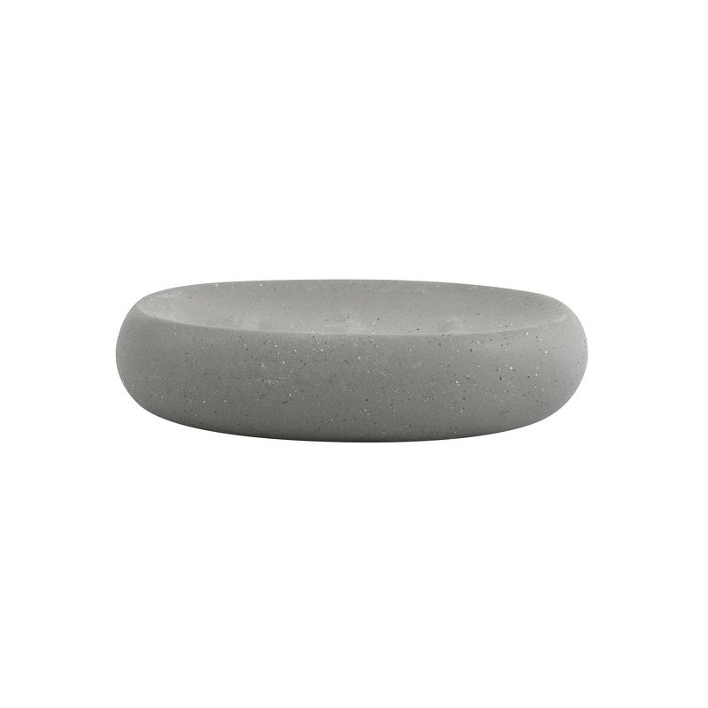 spirella Porte Savon Céramique BALI Gris aspect pierre MSV
