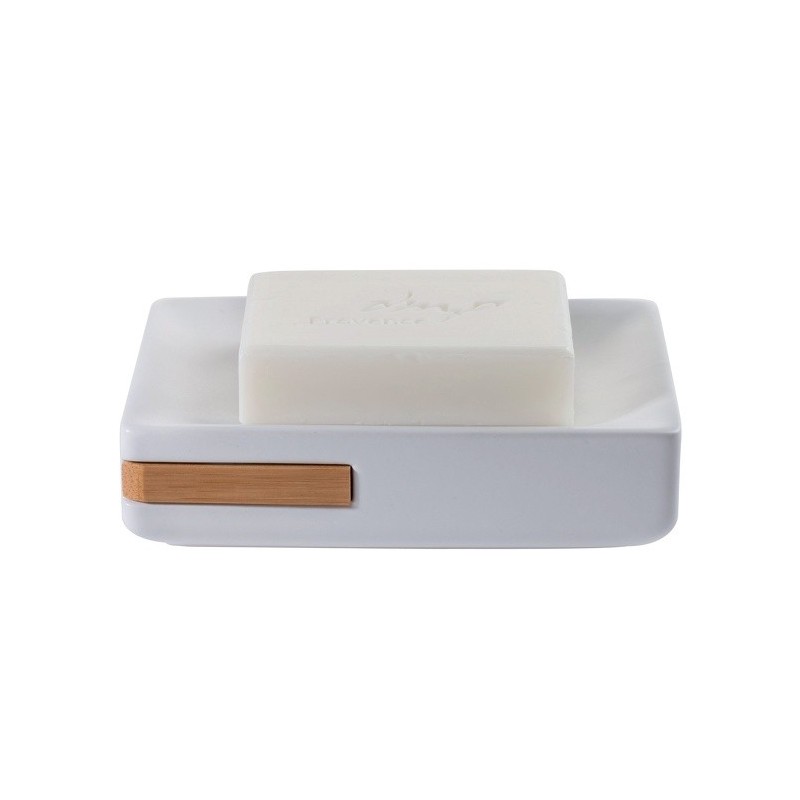 spirella Porte savon Céramique & Bambou OSLO Blanc Spirella