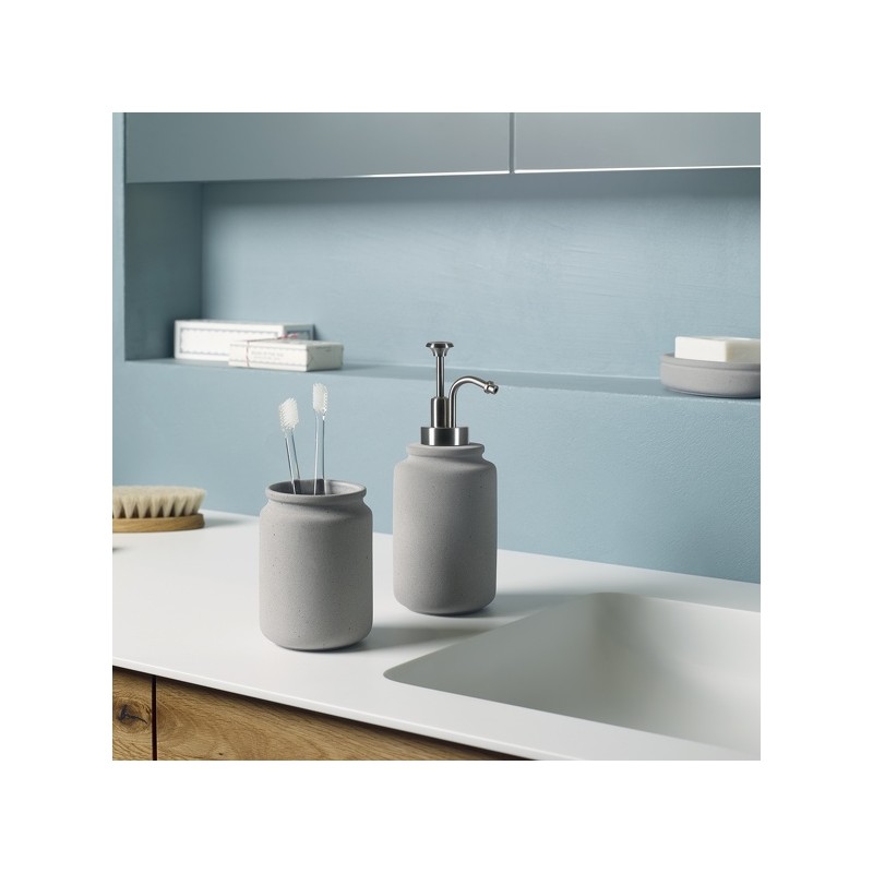 Spirella Porte Savon Céramique CEMENT Gris Spirella