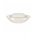 Spirella Porte Savon Céramique DARWIN PEBBLE Blanc Brillant Spirella