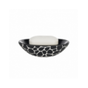 Spirella Porte Savon Céramique DARWIN PEBBLE Noir Spirella