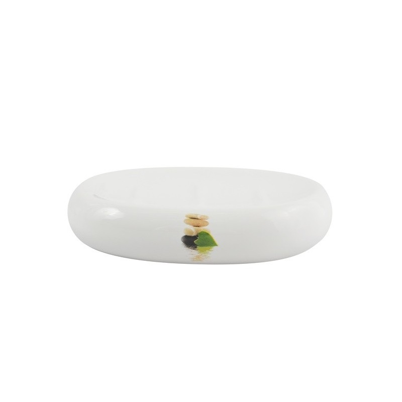 spirella Porte Savon Céramique JAVA LINGGA Blanc MSV
