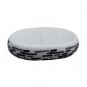 Spirella Porte Savon Céramique JAVA LOFT Gris Anthracite MSV
