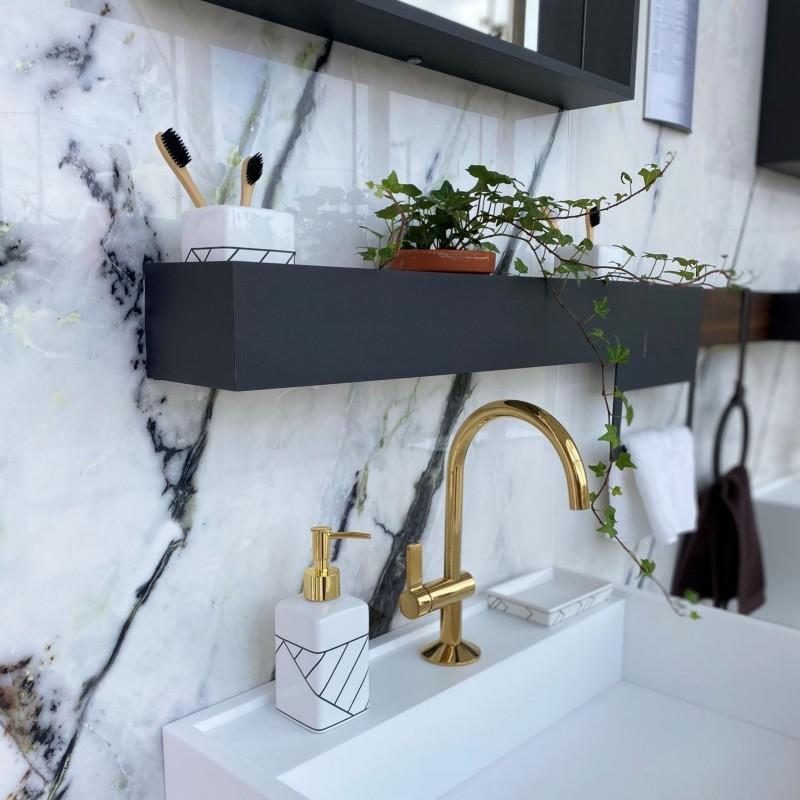 Spirella Porte Savon Céramique MONOLITHIC Blanc MSV