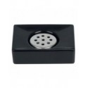 Spirella Porte Savon Céramique QUADRO Noir Spirella