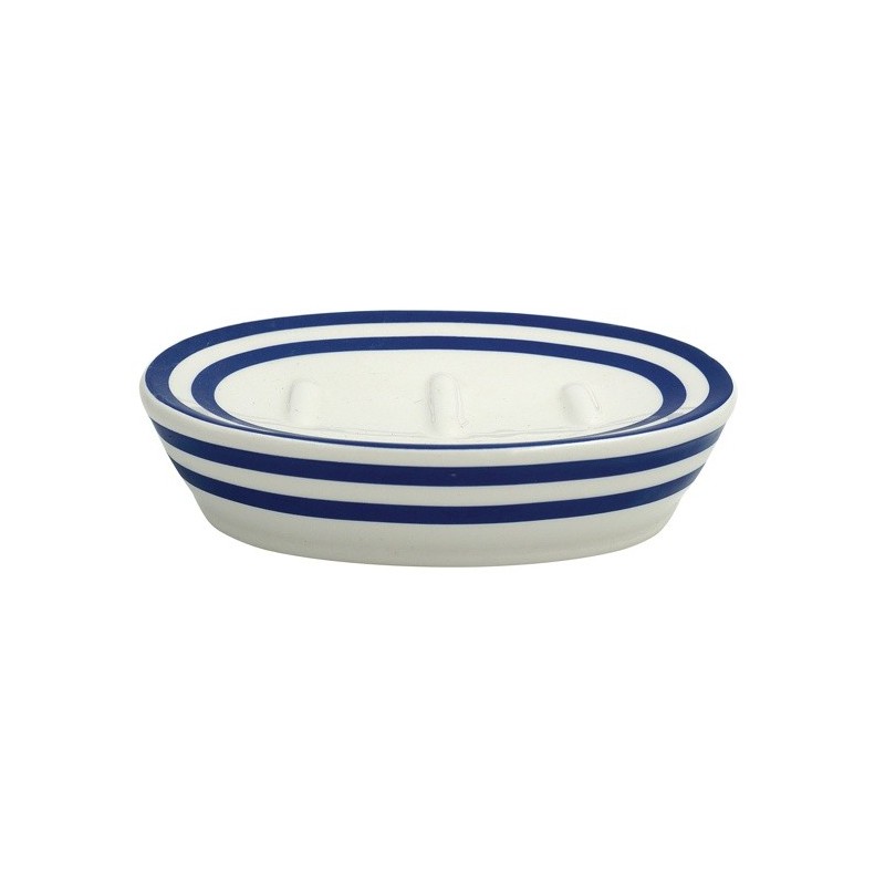 spirella Porte Savon Céramique SEAUVILLE Bleu Marine MSV