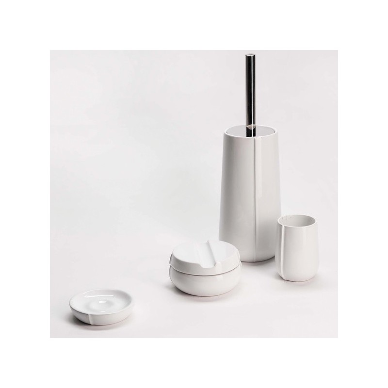 Spirella Porte Savon Céramique SENSE Blanc Shinny Elements By Spirella