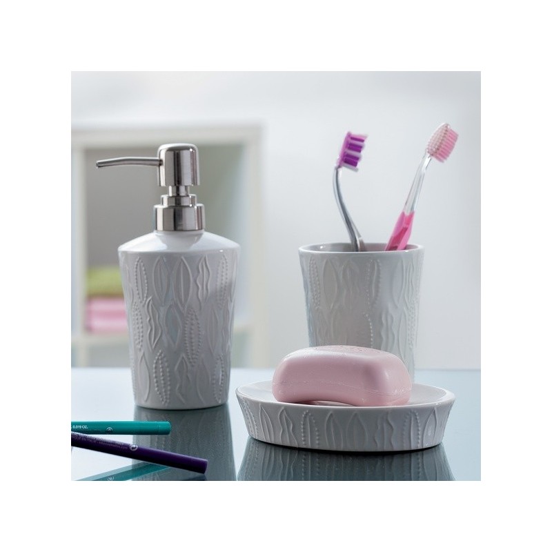 Spirella Porte Savon Céramique SUSAN Blanc Spirella