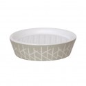 Spirella Porte Savon Céramique TREE Taupe & Blanc MSV