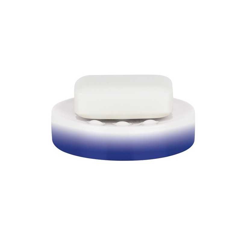 spirella Porte savon Céramique TUBE GRADIENT Bleu Spirella