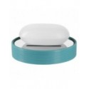 Spirella Porte Savon Céramique TUBE RIBBED Bleu Spirella