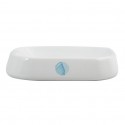 Spirella Porte Savon Céramique WATERCOLOR Blanc & Bleu MSV