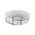 Spirella Porte Savon Porcelaine VISBY Noir & Blanc Spirella