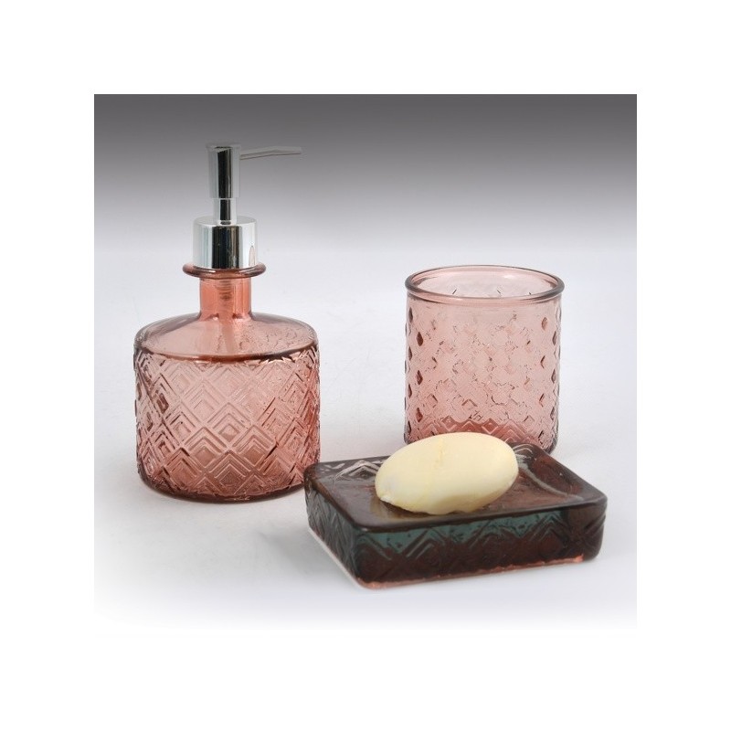 Spirella Porte Savon Verre Recyclé CARMINA Terracotta Spirella