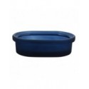 Spirella Porte Savon Verre YOKO Bleu Foncé Spirella