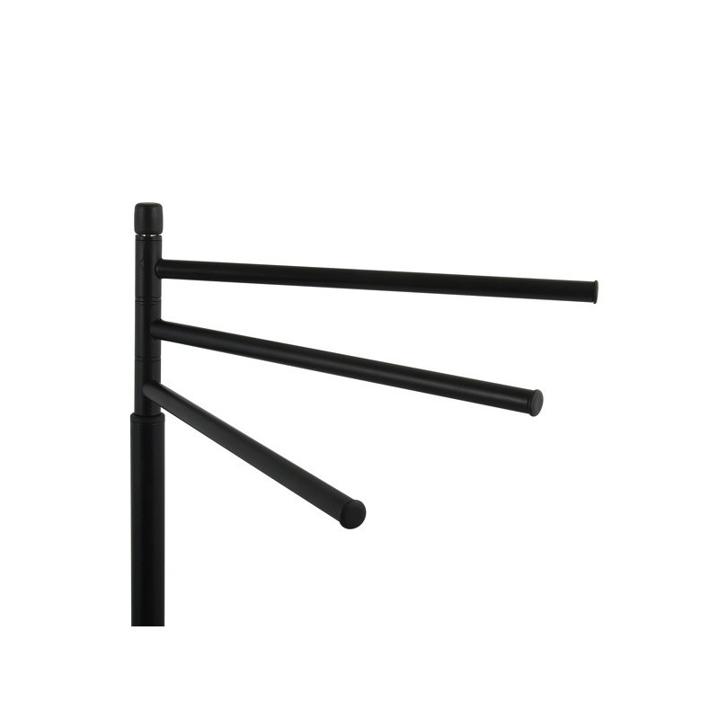 Spirella Porte Serviettes 3 Branches Acier ELLA Noir Mat MSV
