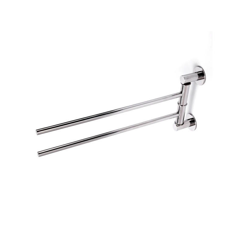 Spirella Porte Serviettes Double Mural En Inox SUMBA Chromé MSV