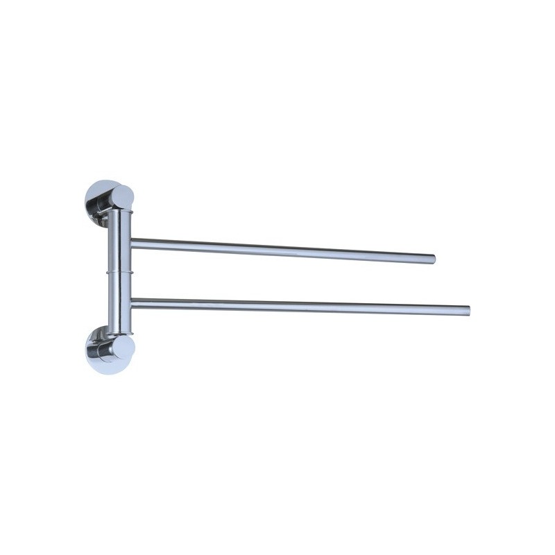 spirella Porte serviettes double mural en Inox SUMBA Chromé MSV