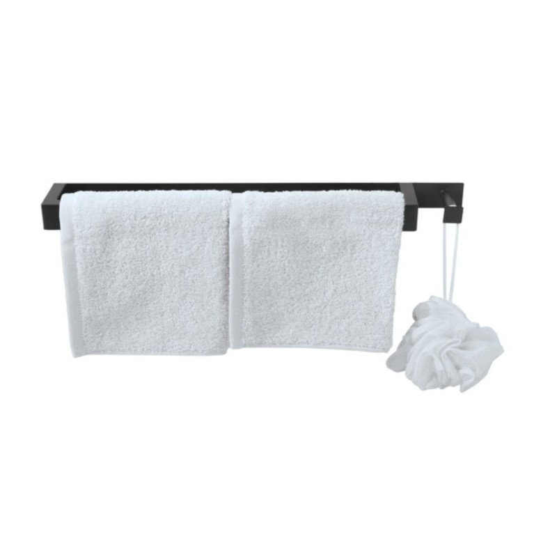 Spirella Porte Serviettes Mural En Acier WILMA Noir Mat Spirella