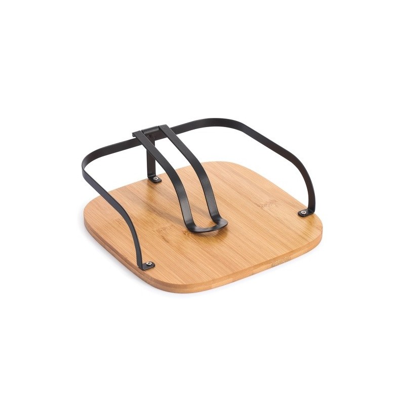 spirella Porte serviettes papier de tables avec barre de maintien Design industriel Bambou & Acier ELIE Noir mat MSV