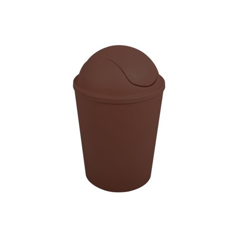 spirella Poubelle à  bascule AKO 5 5L Marron Chocolat MSV