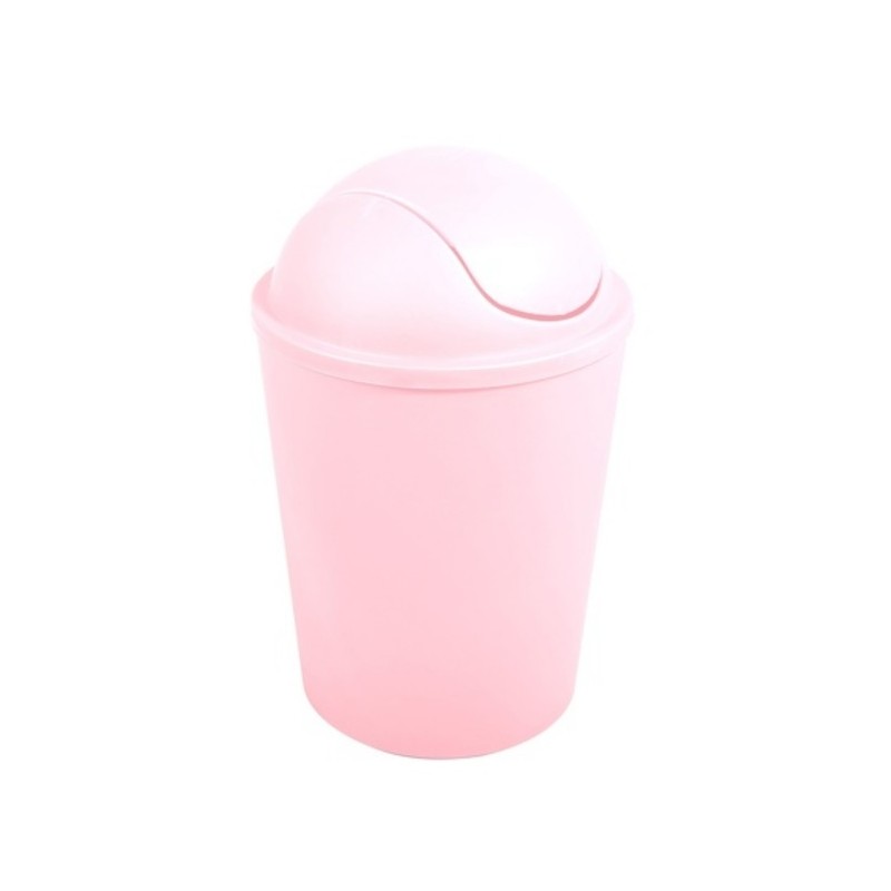 spirella Poubelle à  bascule AKO 5 5L Rose Pastel MSV
