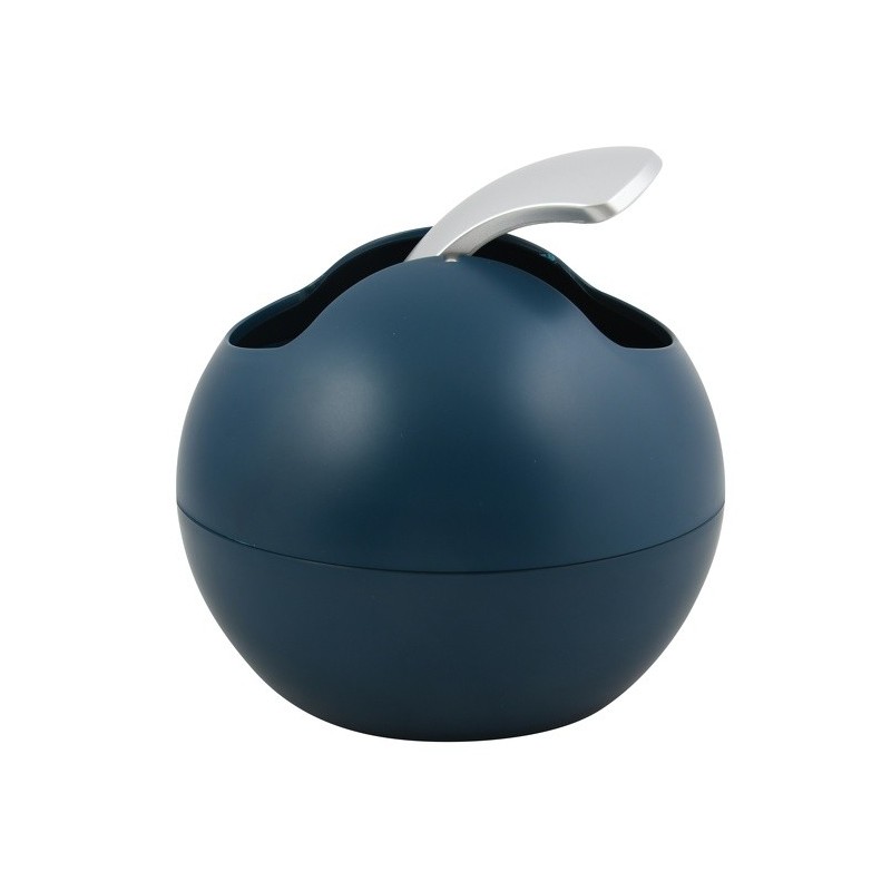 Spirella Poubelle à  Bascule BOWL MATT 1L Bleu Pétrole Mat Spirella