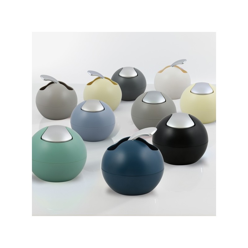 Spirella Poubelle à  Bascule BOWL MATT 1L Bleu Pétrole Mat Spirella