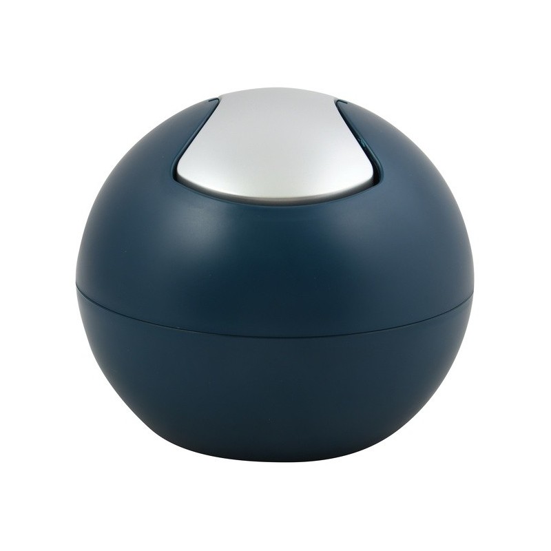 spirella Poubelle à  bascule BOWL MATT 1L Bleu Pétrole mat Spirella